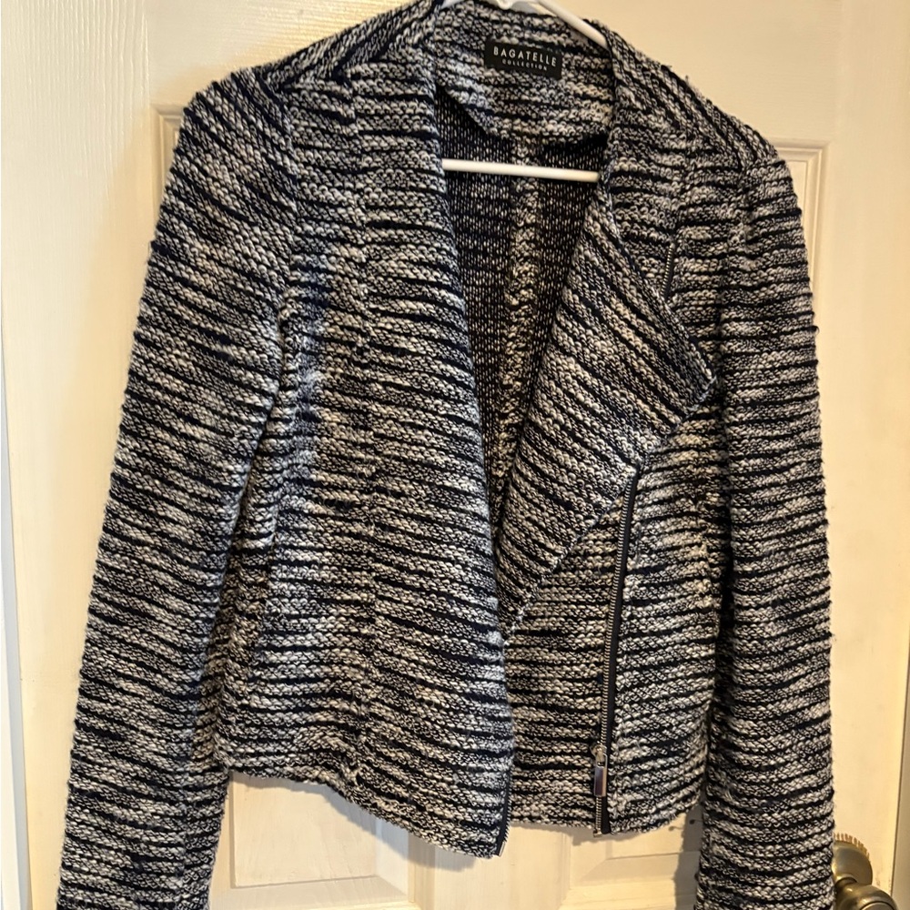 Bagatelle Women's Navy and White Jacket
